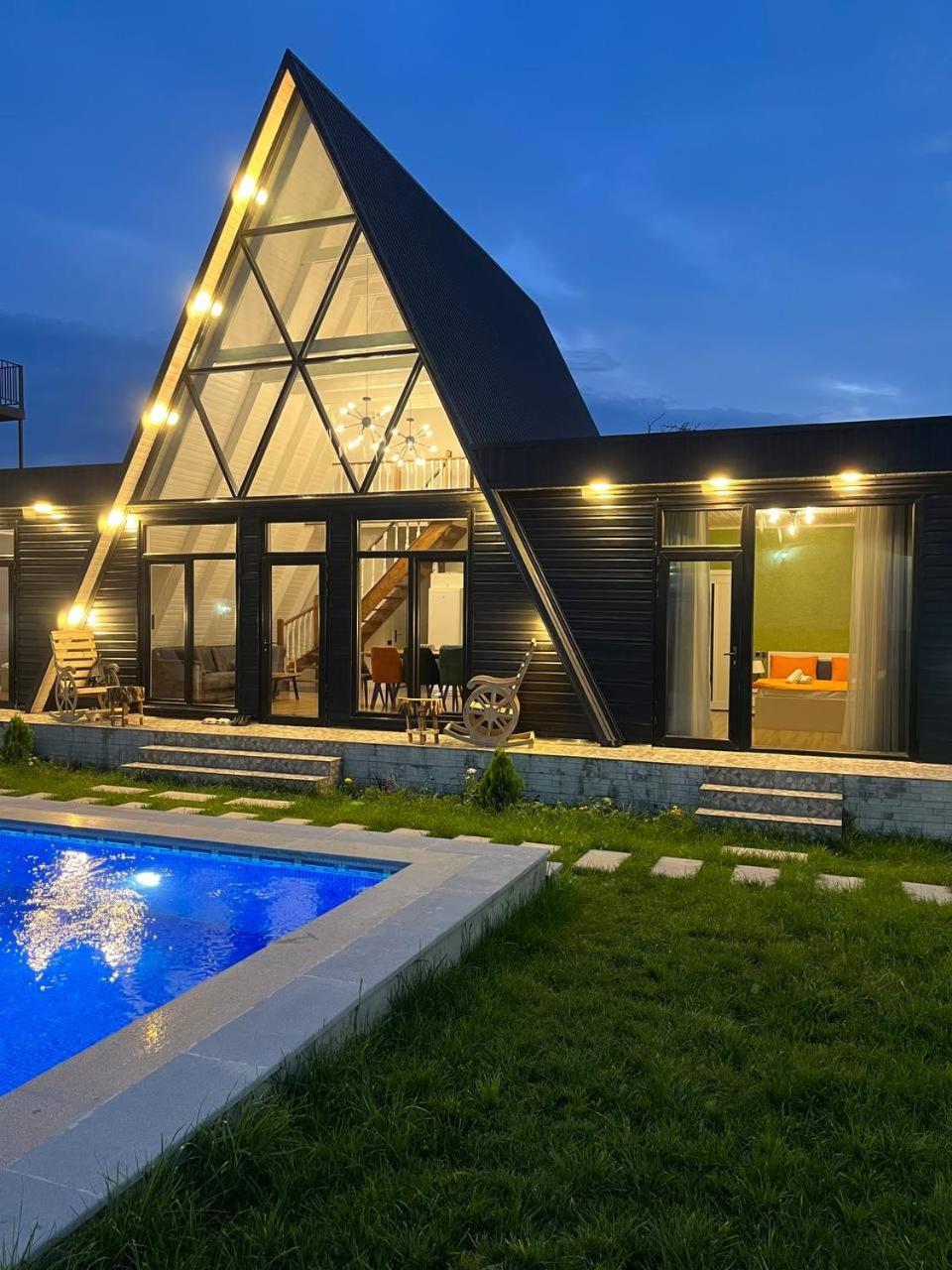 Qafqaz Mountside Chalet Габала Экстерьер фото